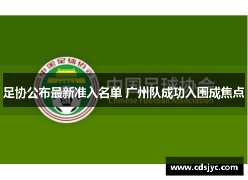 足协公布最新准入名单 广州队成功入围成焦点
